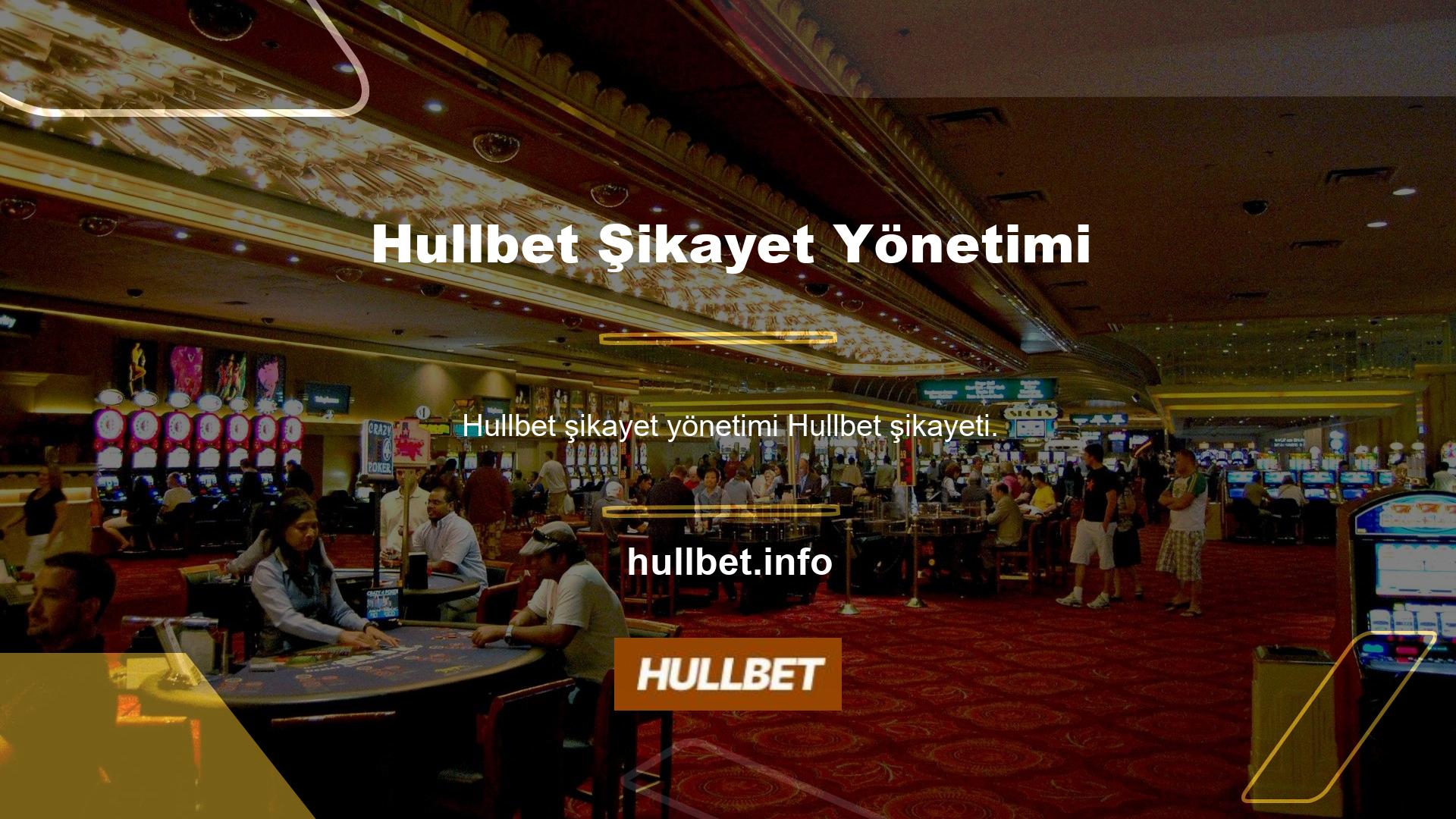 Çevrimiçi bahis ve canlı casino sitesi Hullbet siteyi ziyaret eden her kullanıcının sorununu çözmeye çalışır ve karşılaştıkları sorunları açıklar
